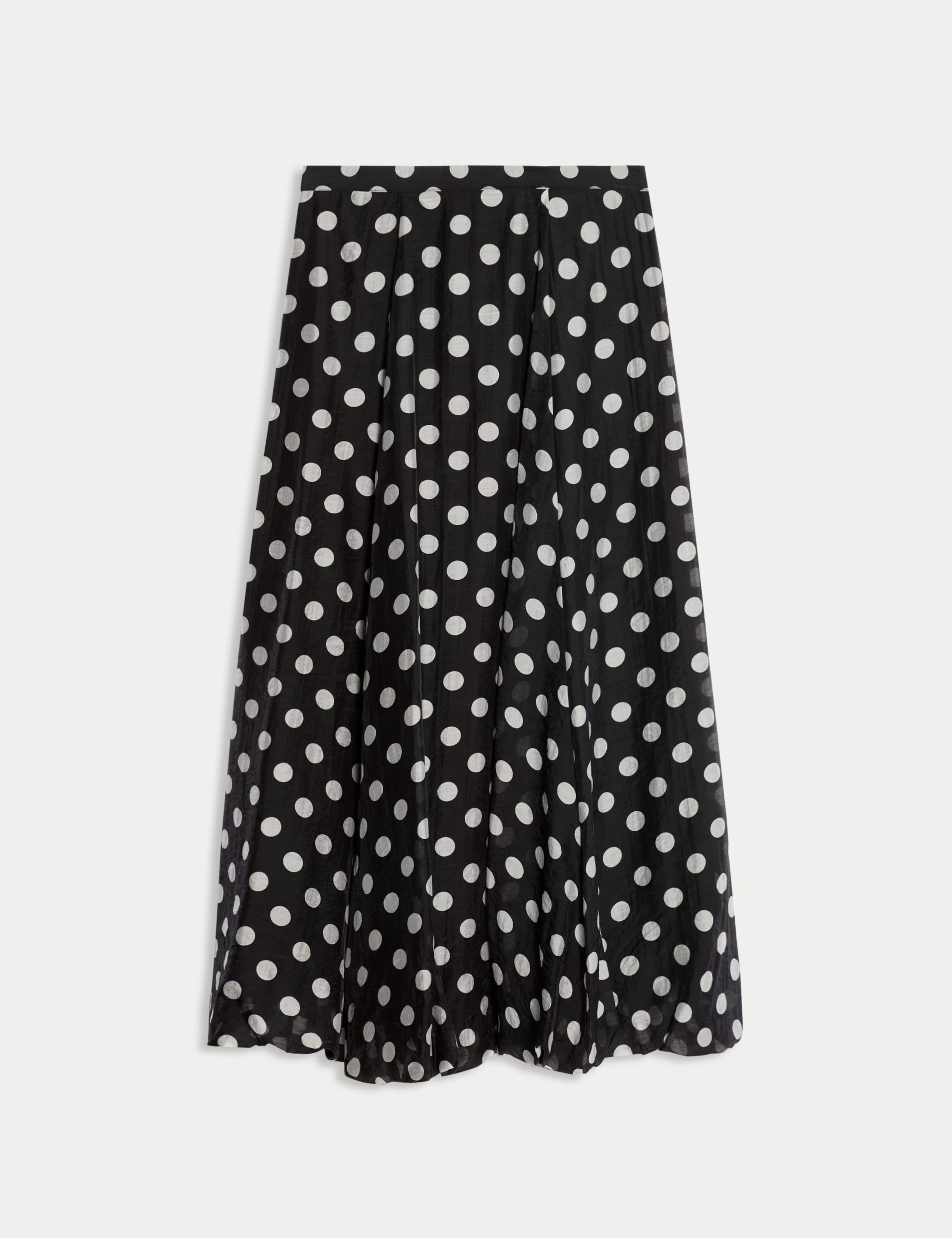 Lyocell Rich Polka Dot Midaxi A-Line Skirt | Marks & Spencer (UK)