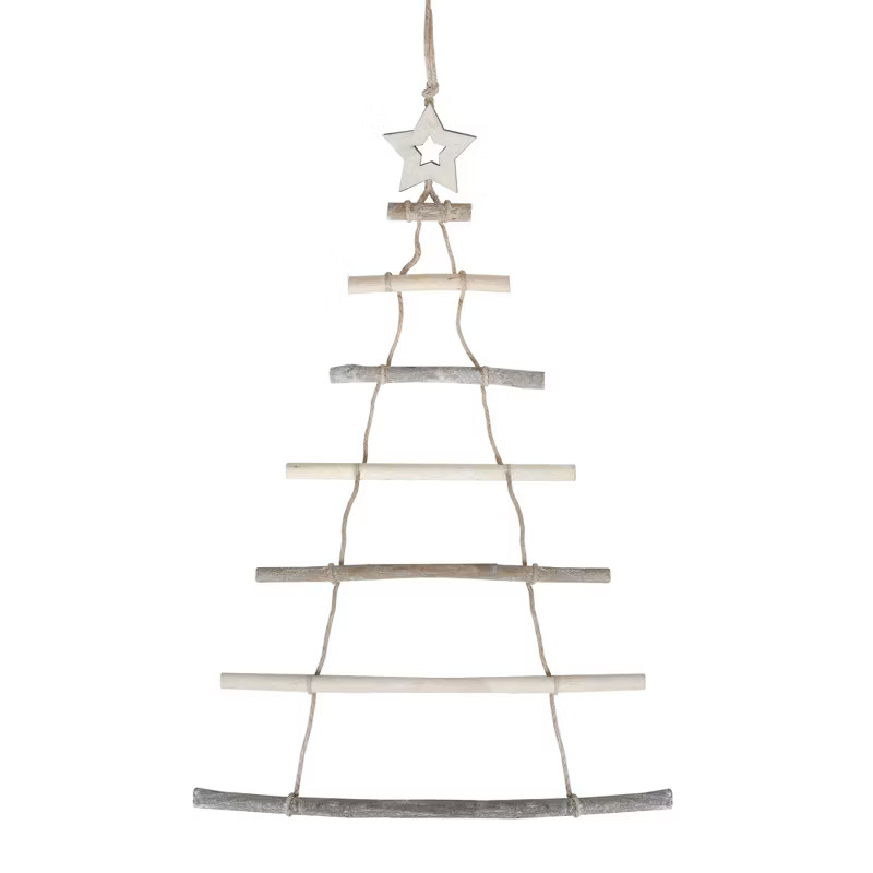 Northlight 31" Natural Wood Twig Tree with Star Hanging Christmas Decoration | Target