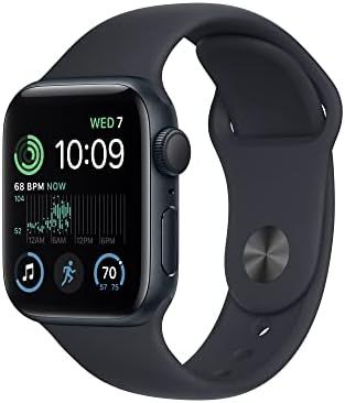 Apple Watch SE (2nd Gen) [GPS 40mm] Smart Watch w/Midnight Aluminum Case & Midnight Sport Band - ... | Amazon (US)