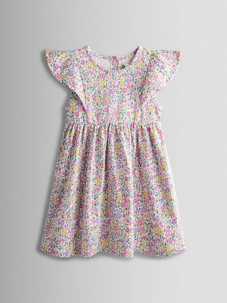 JoJo Maman Bébé Pink Ditsy Floral Ruffle Sleeve Dress product image from the verified GPgrows LTK collection
