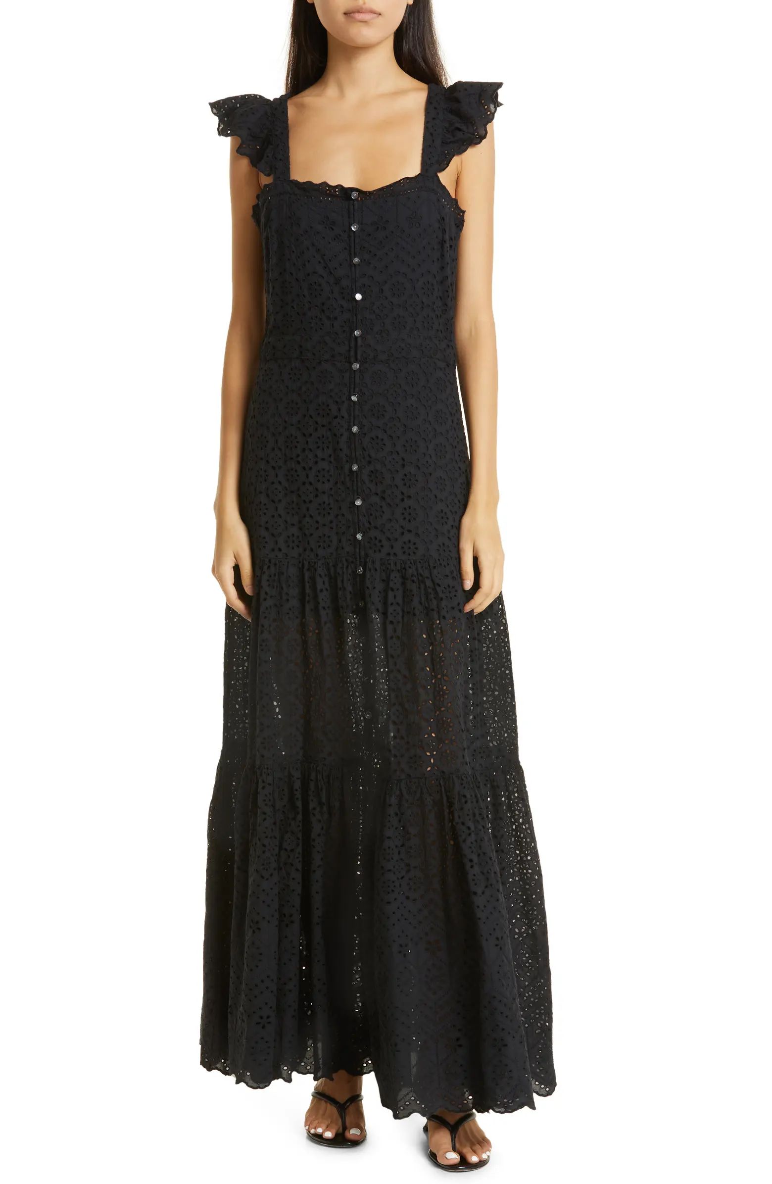 Aislin Eyelet Cotton Maxi Dress | Nordstrom