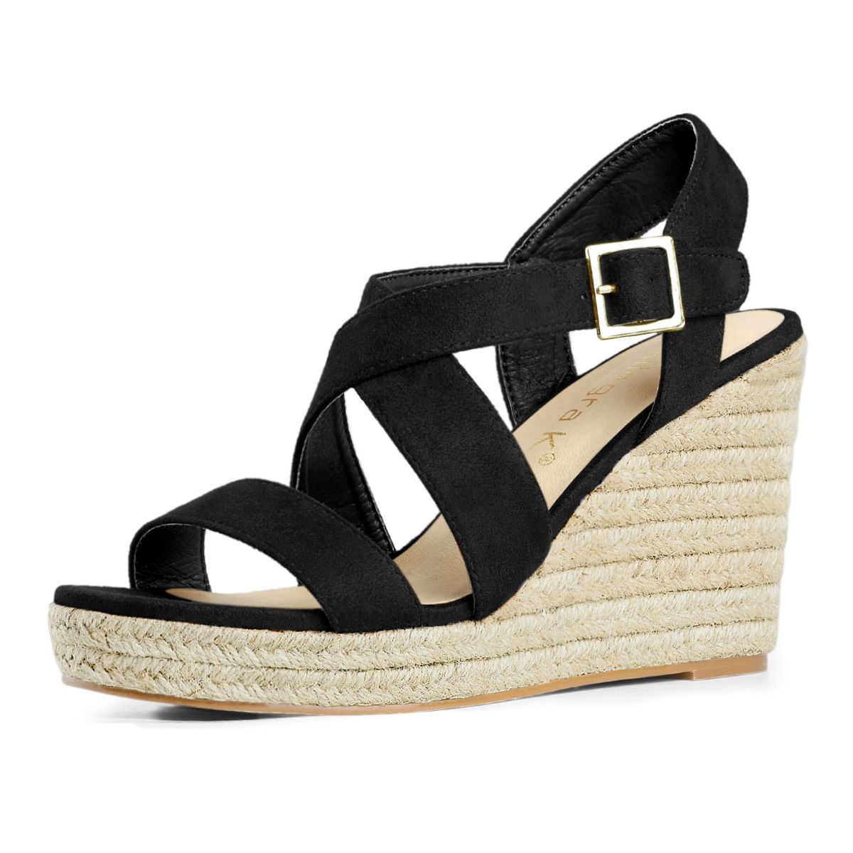 Allegra K Women's Espadrilles Platform Slingback Wedges Sandals | Target