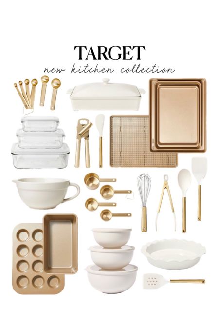 Target kitchenware gold kitchen essentials gold bakeware white and gold utensils threshold 

#LTKSaleAlert #LTKFindsUnder50 #LTKHome