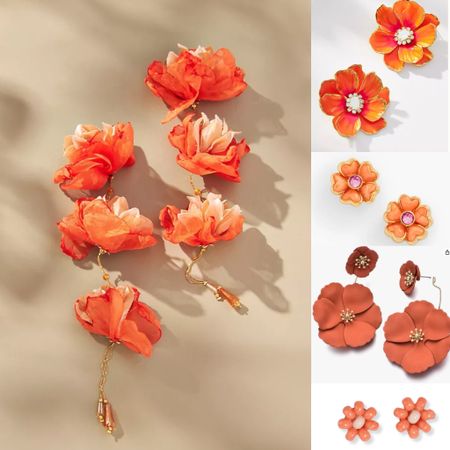 Coral Floral Earrings 
🍁🌷

#LTKfindsunder50 #LTKfindsunder100