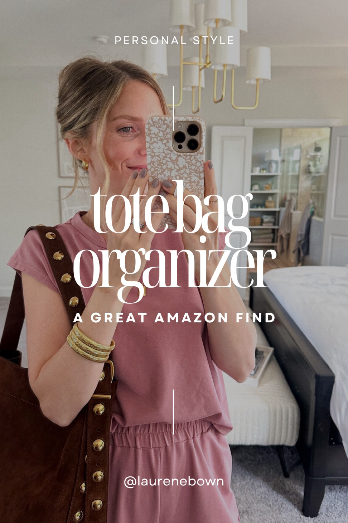 How I organize my bucket tote from Madewell