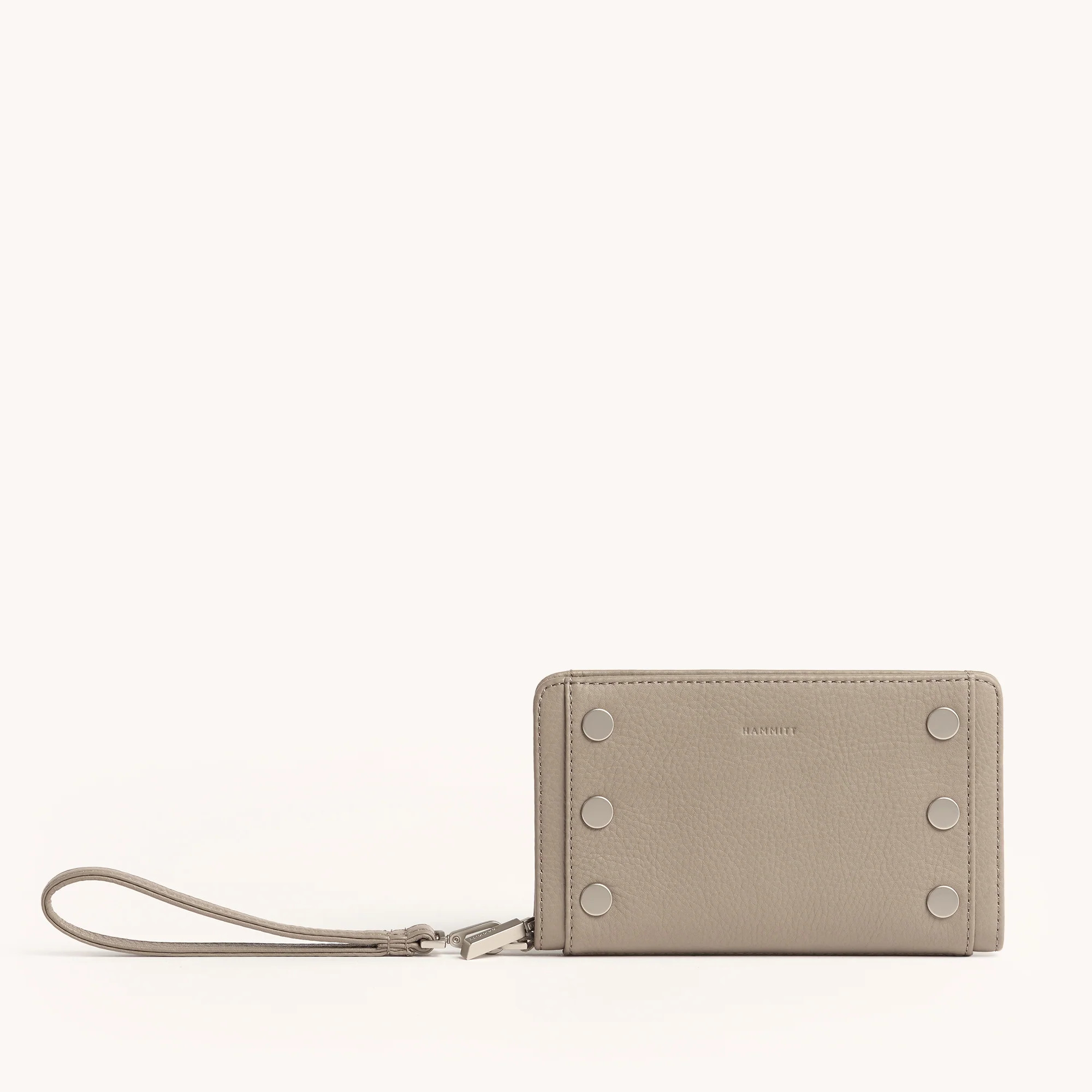 Bryant Wallet | Chocolate Diamond Suede/Antique Gold | Sml 840220523329 | Hammitt (US)
