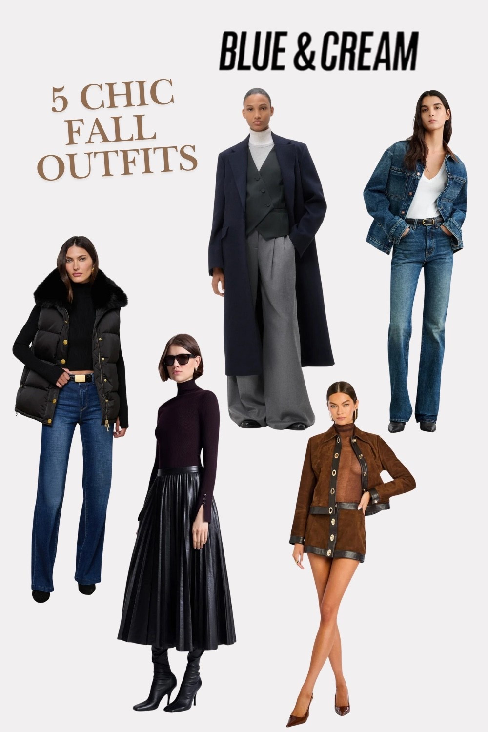 Effortlessly chic fall looks from Blue & Cream — the kind of elevated street style that feels timeless yet on trend. Think sleek neutrals, luxe layers, and silhouettes that move from city strolls to dinner out. Each piece has that understated designer feel that makes dressing for fall feel so easy.

Shop my five favorite fall outfits — curated for women who love modern, polished style with a little edge.

#LTKSeasonal #LTKPetite #LTKOver40