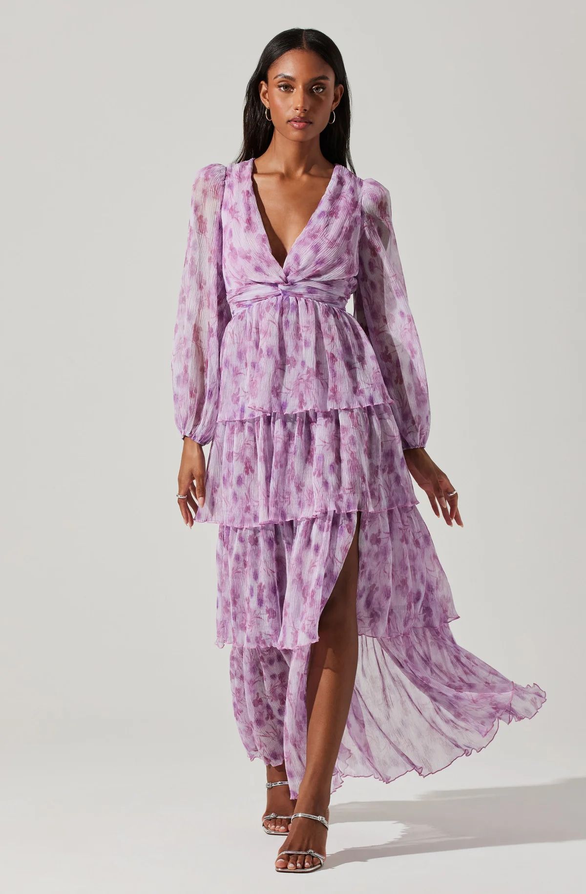 Sibylla Floral Plisse Dress | ASTR The Label (US)