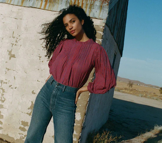 Amadea Top - Rossendale Valley Plaid | DÔEN | DOEN