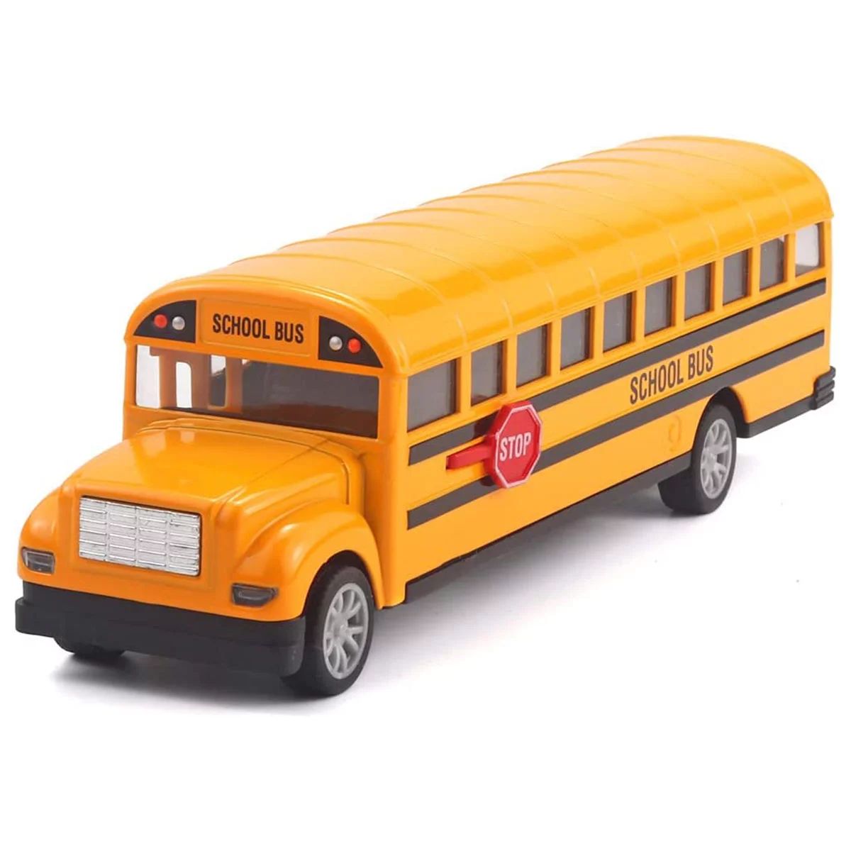 School Bus Toy for Toddlers,5.5 inch Die Cast Pull Back Cars Yellow Bus Play Vehicles with Pull B... | Walmart (US)