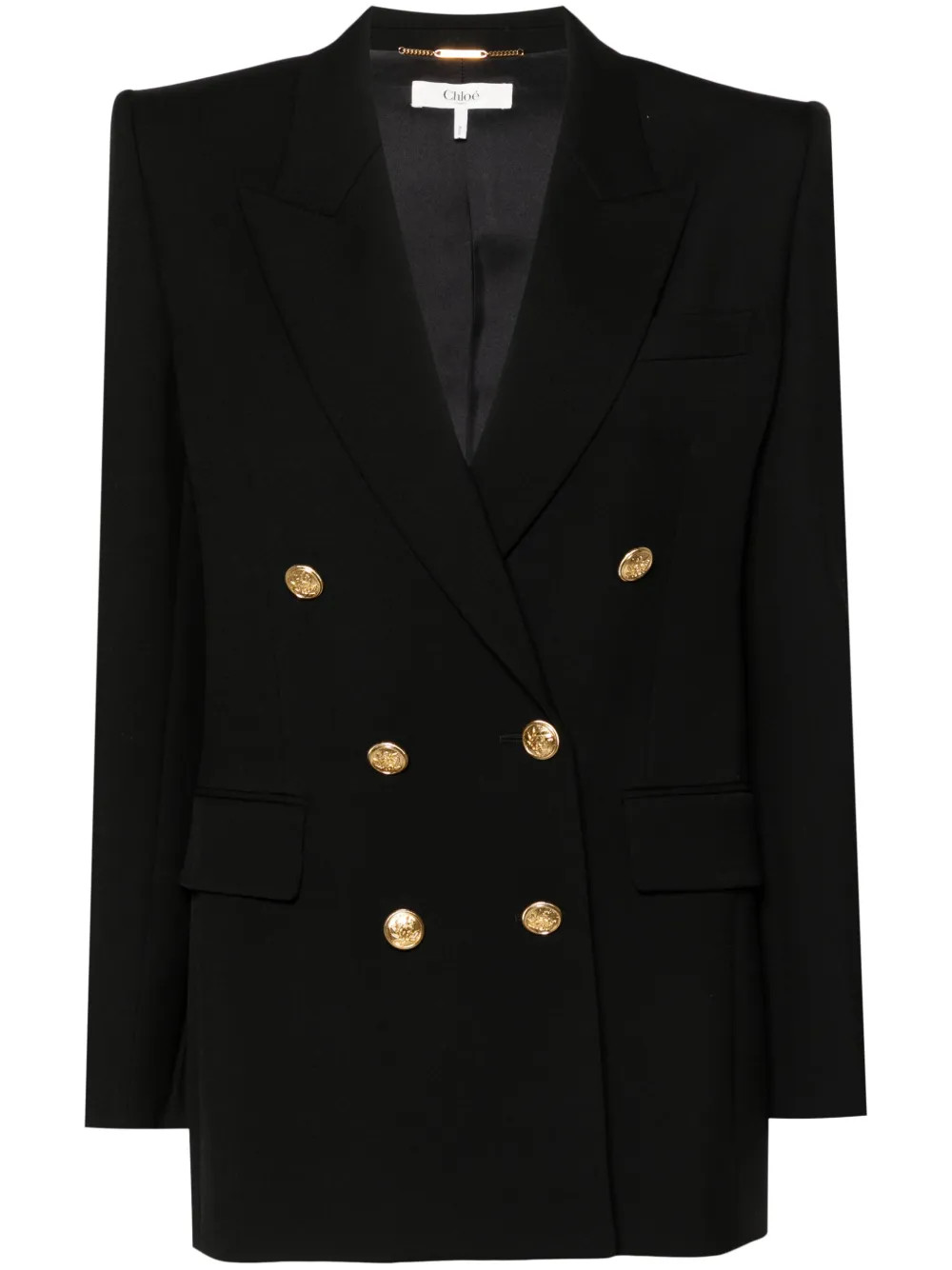 Chloé Blazer En Laine Vierge - Farfetch | Farfetch Global