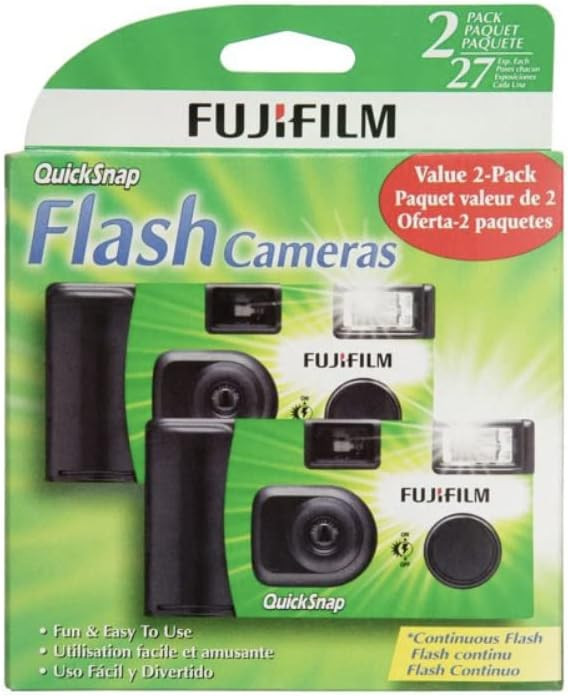 Fujifilm QuickSnap Flash 400 Disposable 35mm Camera (Pack of 2) | Amazon (US)