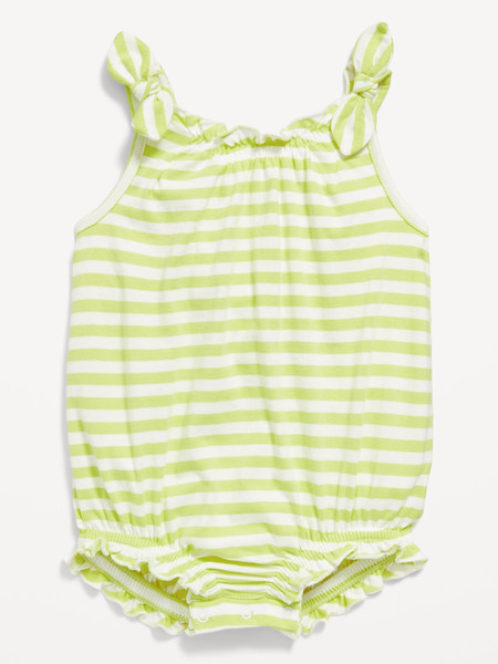 Sleeveless Tie-Shoulder One-Piece Romper for Baby | Old Navy (US)