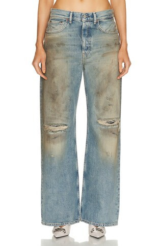 Acne Studios 2021 Loose Fit Jeans in Blue | FWRD 