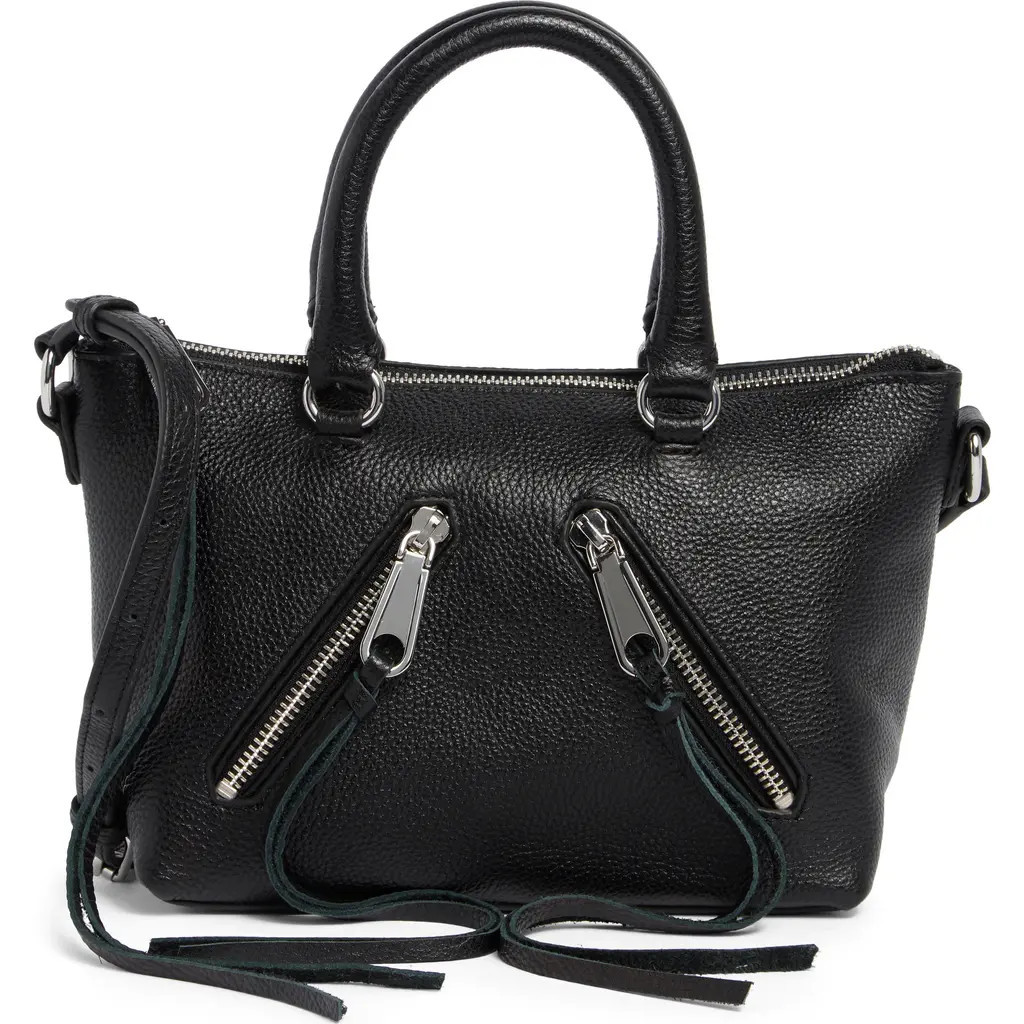 Rebecca Minkoff Micro Moto Leather Satchel in Black at Nordstrom Rack | Nordstrom Rack