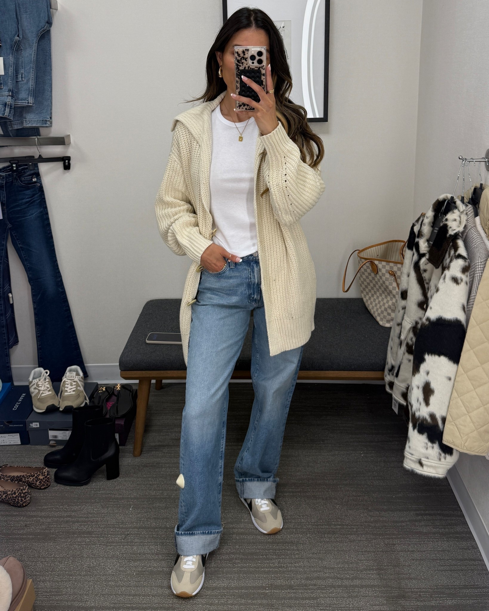 Shop my Nsale outfit! Wearing Small in top, XS in cardigan, size 25 in jeans, and size in sneakers! Xo! 

#LTKFindsUnder100 #LTKSaleAlert #LTKFindsUnder50