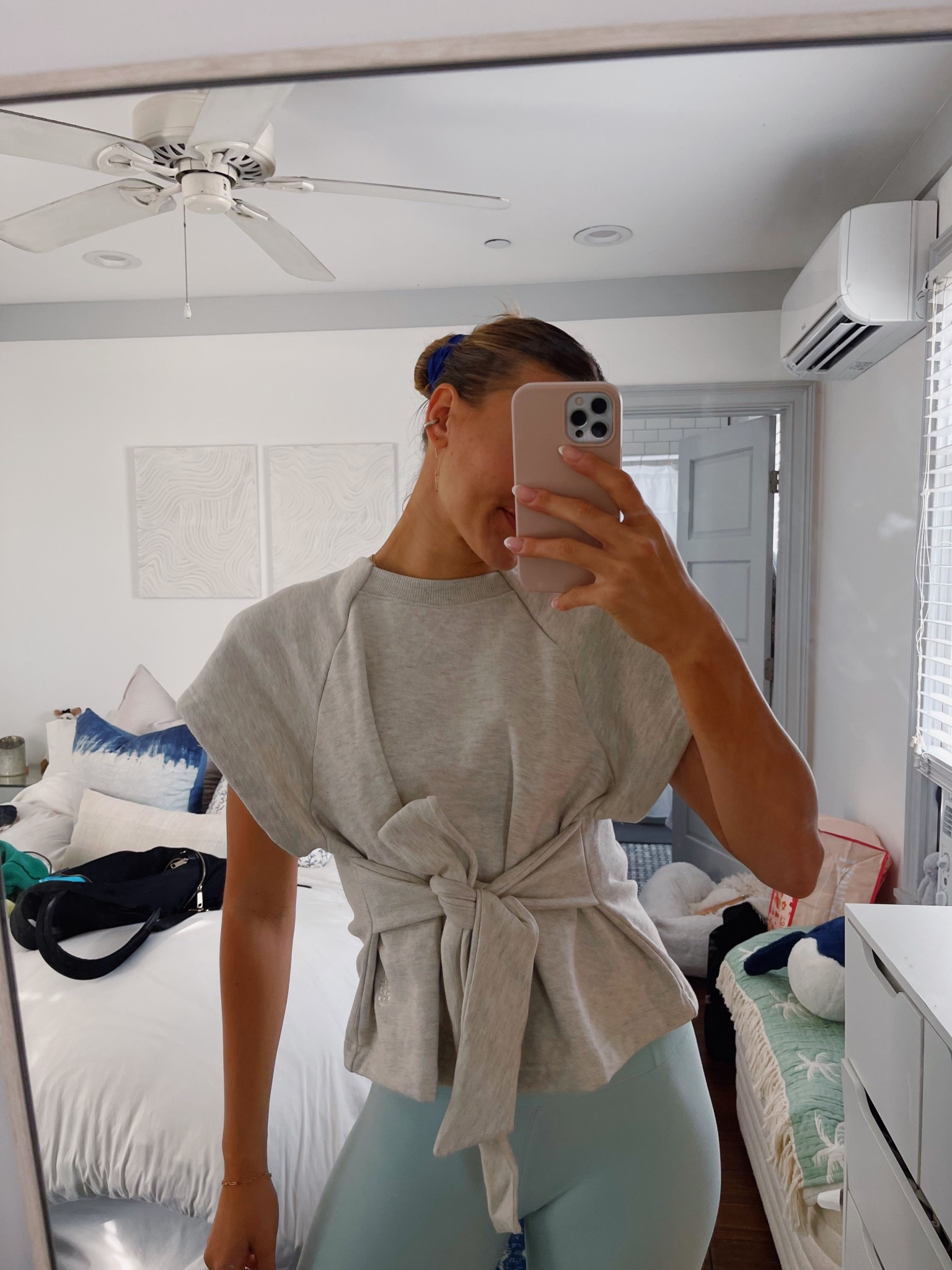 Wrap top!!!! Great for over workout fit