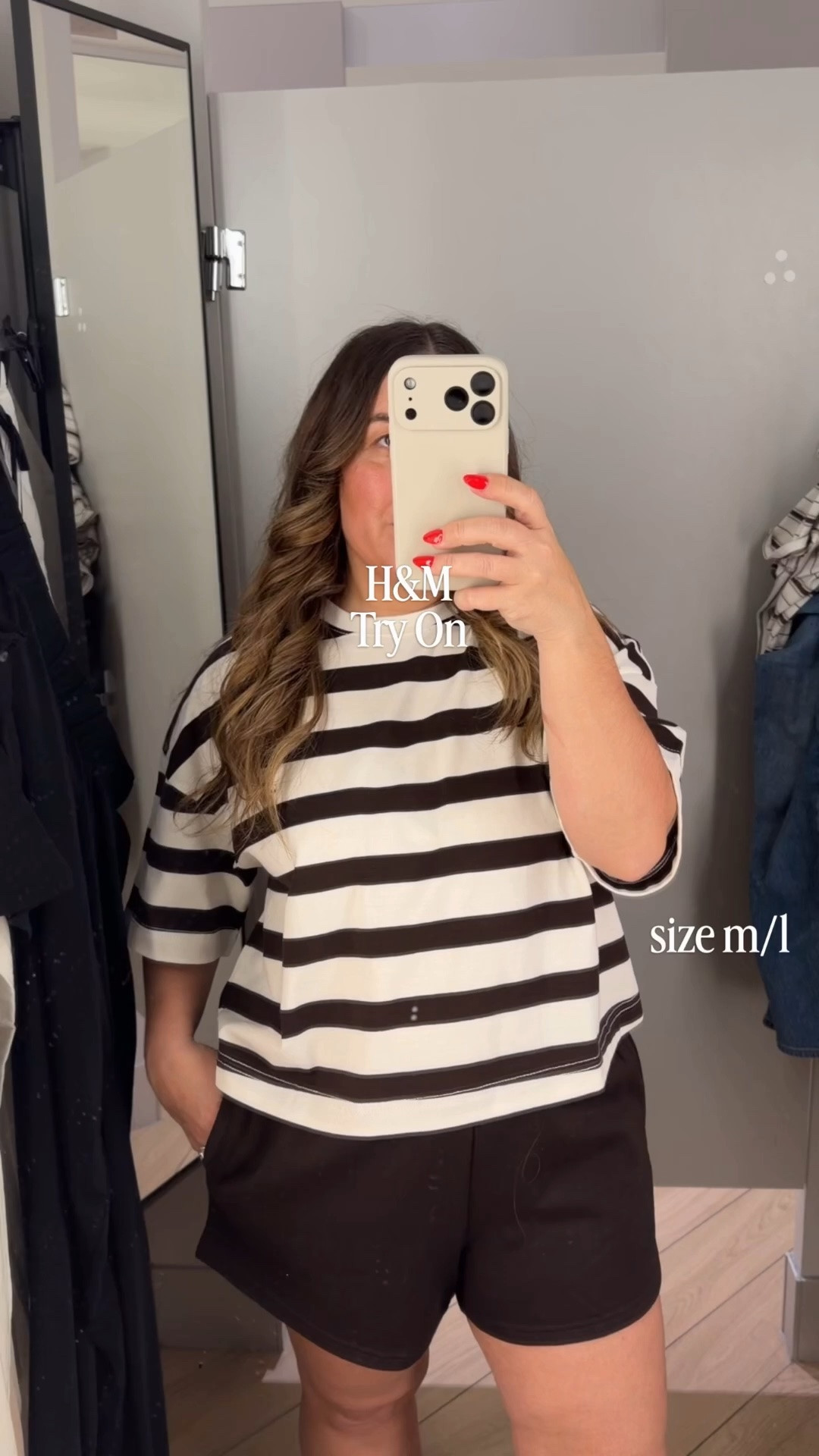 Went into H&M looking for something to wear for an outing… and of course ended up trying on a few cute things 😭🤍

Only one pair of pants actually came home with me though 👏🏼😅

Which look would you wear? 👀
All tops size M
Shorts size L
Balloon pants (white) size S
Balloon pants (black) size M
Linen tie pants tried both M + L 

Everything linked on my LTK 🤍

Follow for more realistic mom style, wearable outfit formulas, and affordable finds that actually work for real life.

H&M try on haul, H&M outfit ideas, mom style inspo, midsize petite fashion, casual chic outfits, effortless everyday style, affordable fashion finds, wearable mom outfits, real life fashion, neutral outfit ideas, spring summer style, capsule wardrobe outfits, cool mom fashion, everyday outfit inspiration, relaxed chic style, trendy basics, outing outfit ideas, LTK creator, fashion over 40, casual elevated outfits

#LTKcanada #LTKpartywear #LTKmidsize