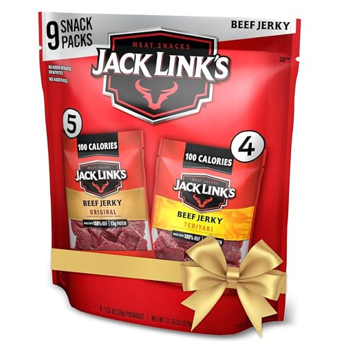Jack Link's Beef Jerky Variety Pack - Includes Original and Teriyaki Flavors, On the Go Snacks, 1... | Amazon (US)