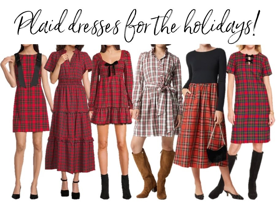 Fabulous tartan plaid dresses for Christmas! 
Christmas outfit 
Holiday outfit 

#LTKHoliday #LTKSaleAlert #LTKFindsUnder100