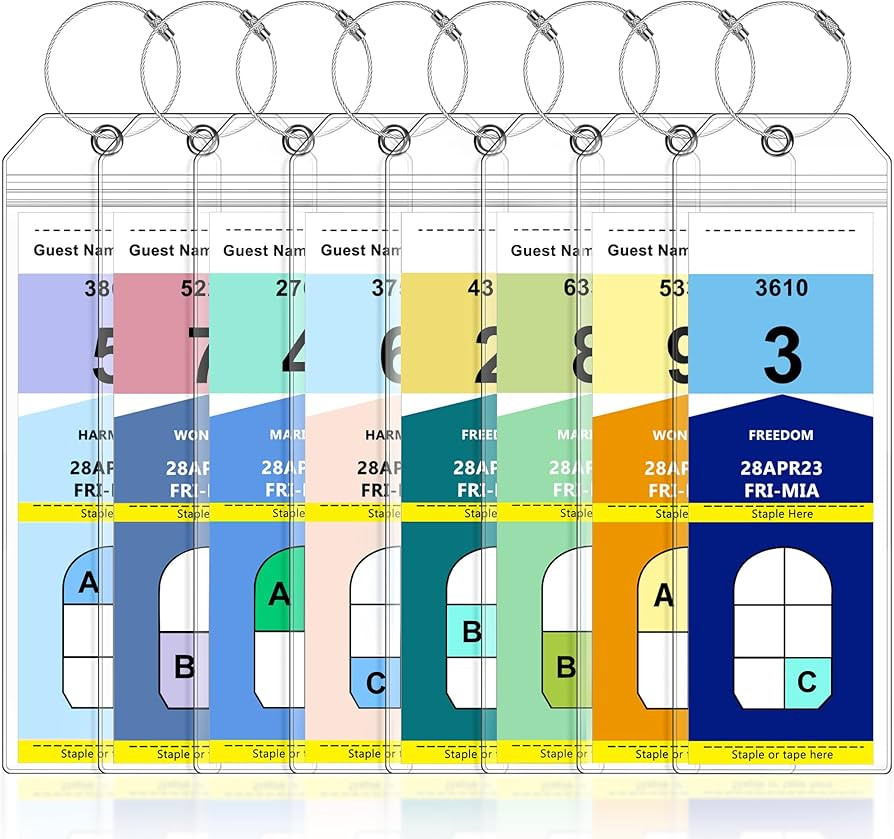 8 Pack Luggage Tags Travel Essentials & Cruise Essentials for NCL, Princess, Carnival, Royal Cari... | Amazon (US)