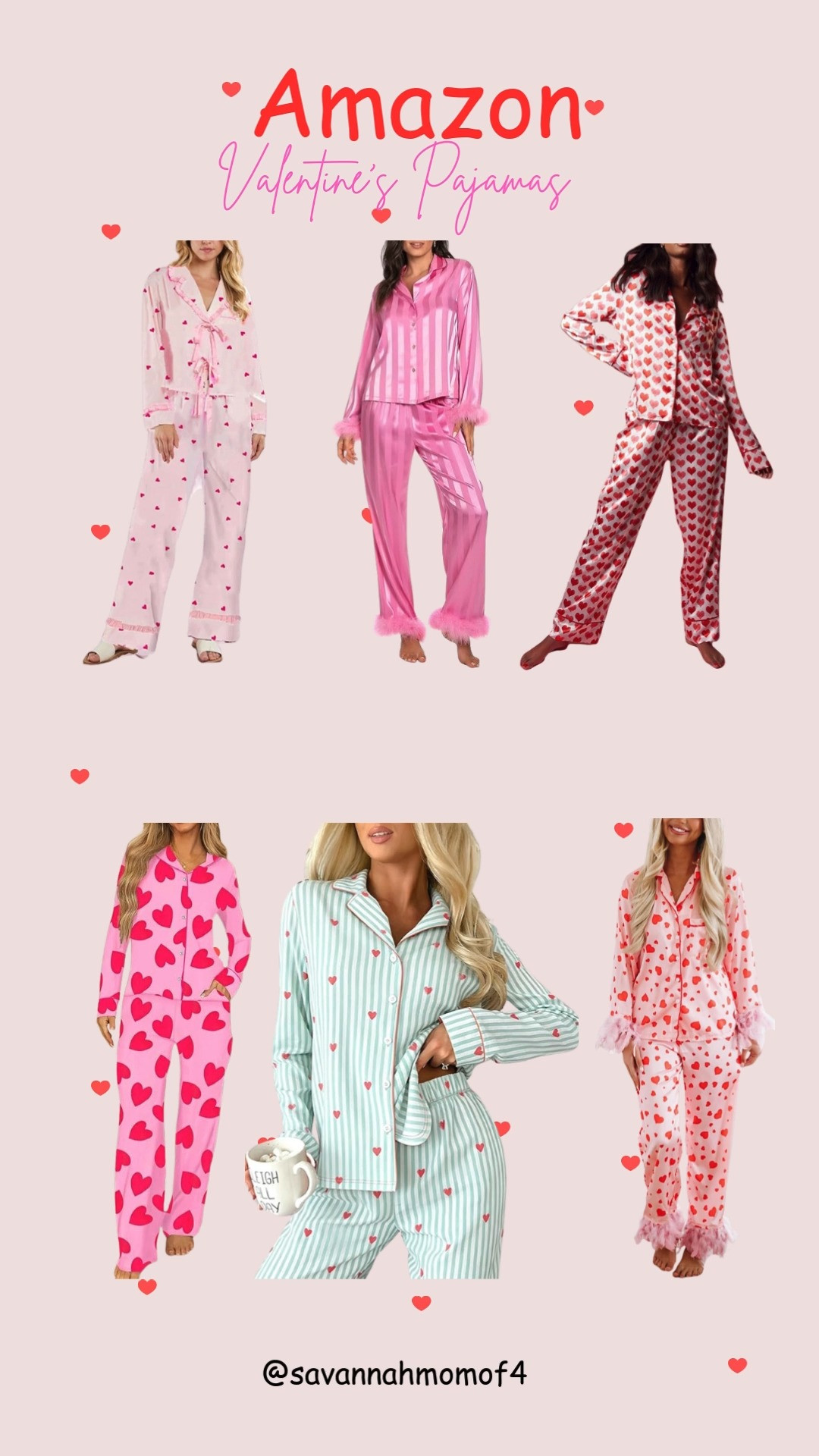 Valentine’s Day pajamas you’ll love ❤️ Cozy, cute, and perfect for lounging, gifting, or matching moments — these Amazon sets are soft, comfy, and so easy to wear. 

 #LTKSeasonal #LTKSaleAlert #LTKFindsUnder50