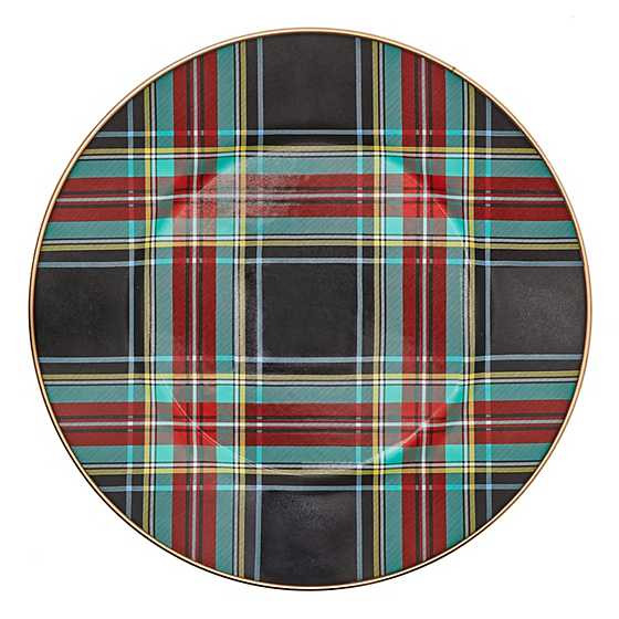 Tartan Black Dinner Plate | MacKenzie-Childs