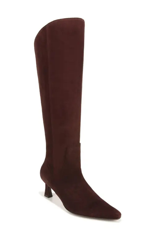 Naturalizer Deesha Knee High Boot in Mahogany Brown Suede at Nordstrom, Size 8 | Nordstrom