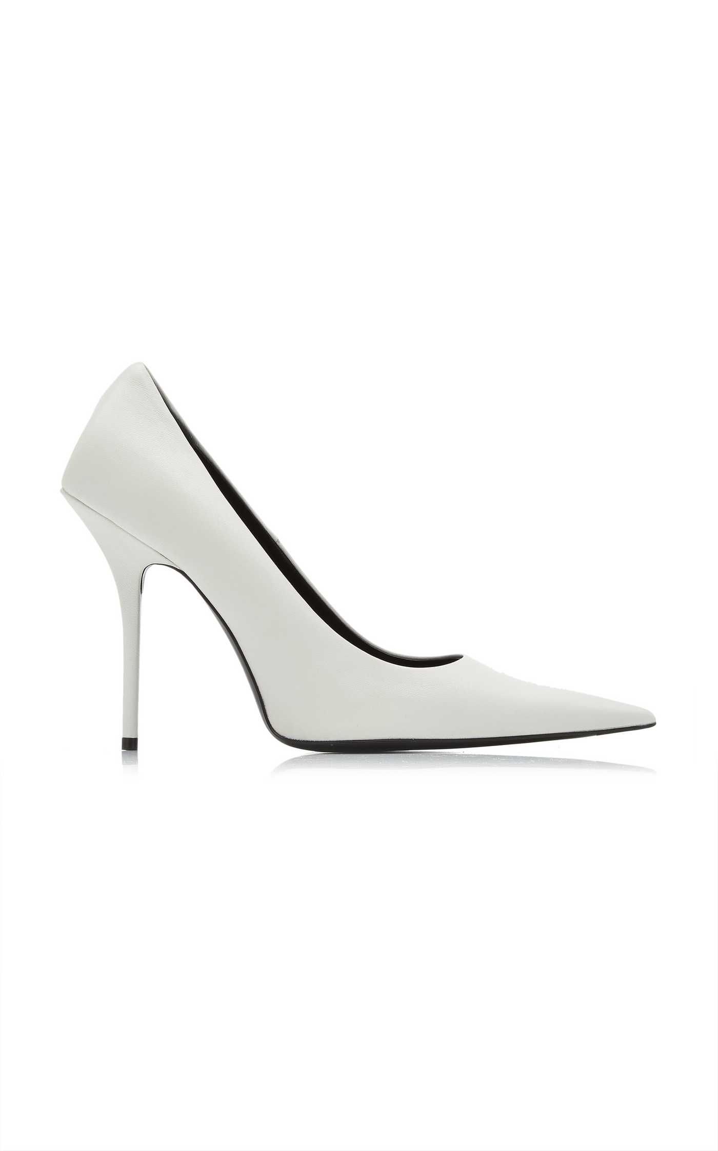 Square Knife Leather Pumps | Moda Operandi (Global)