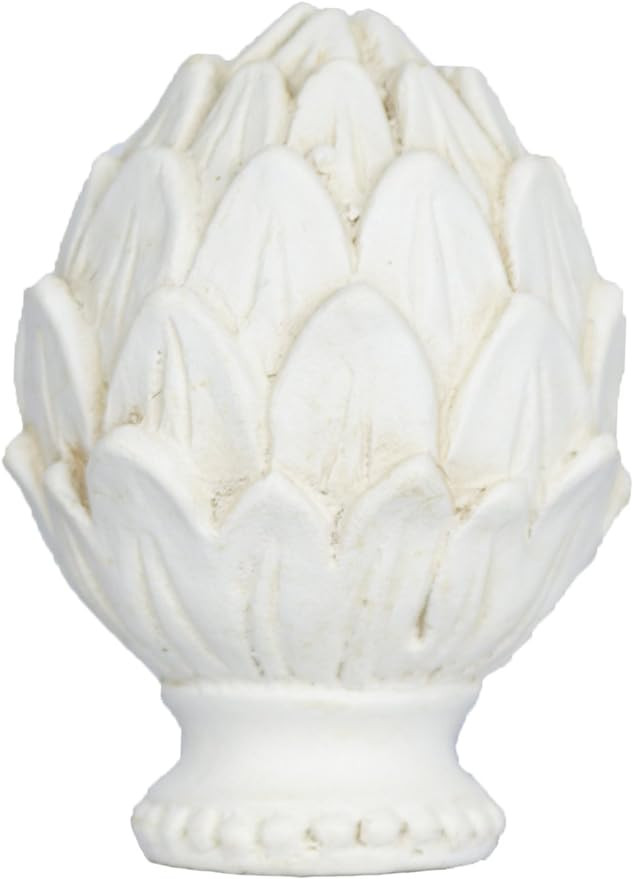 Urbanest Artichoke Lamp Finial, Distressed White, 2-inch Tall | Amazon (US)