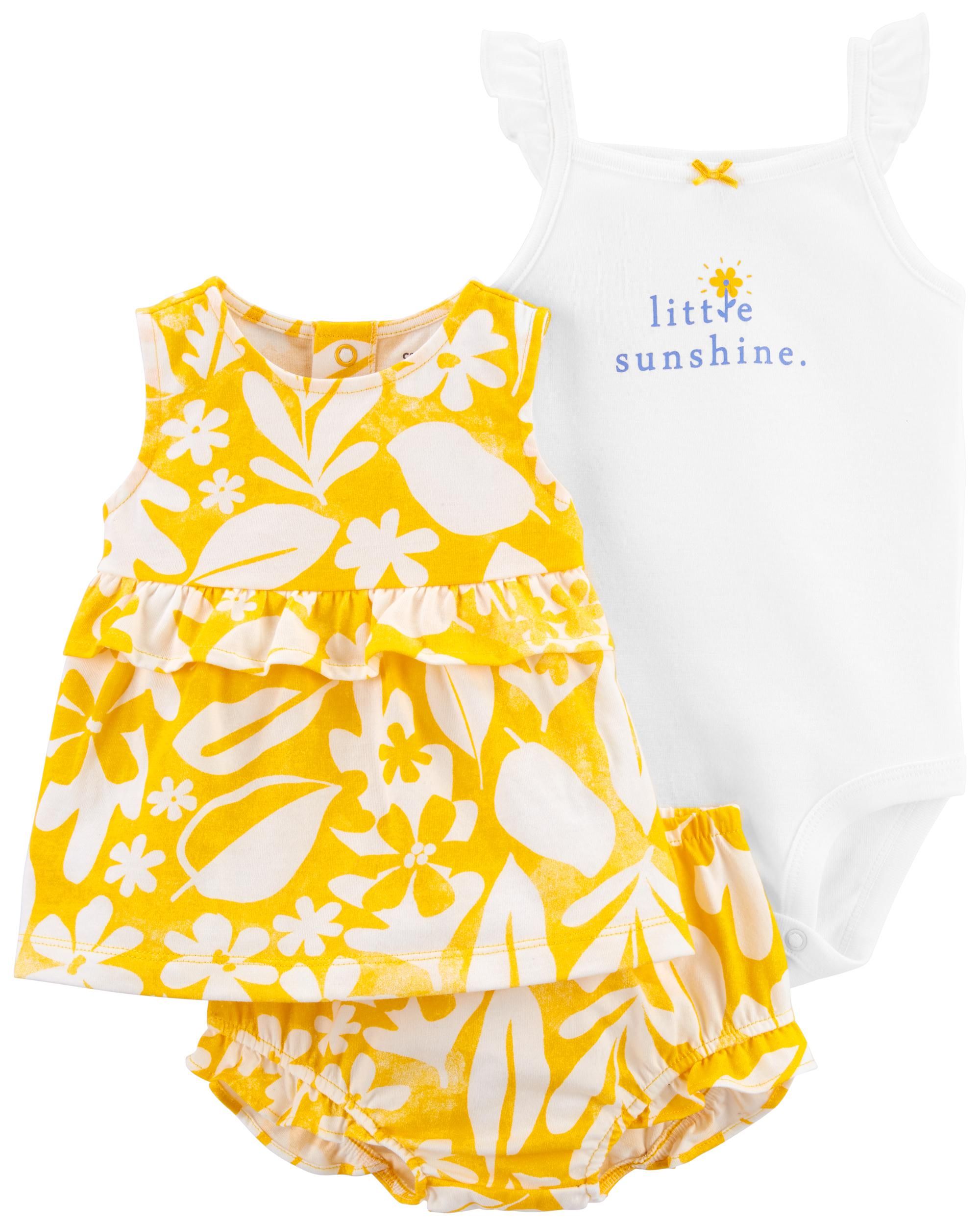 3-Piece Floral Little Short Set | Carter's