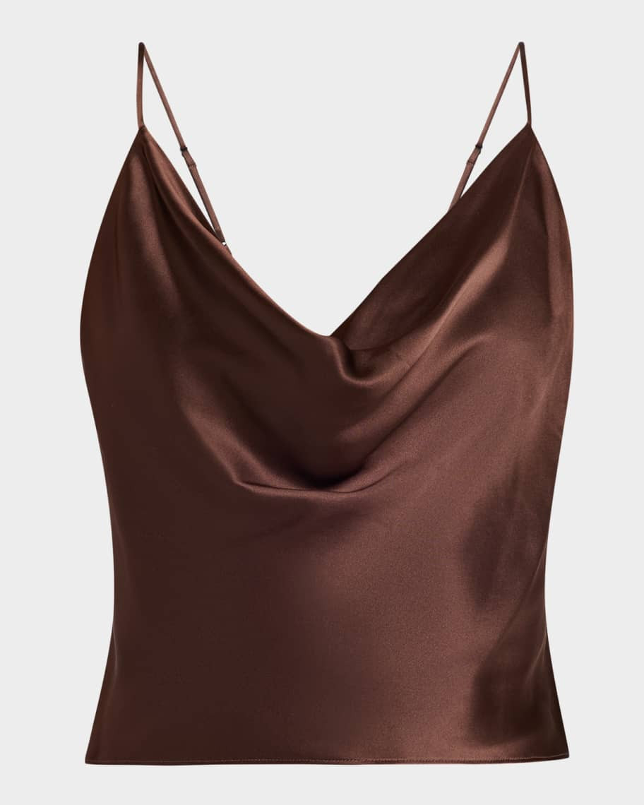 L'Agence Calista Cowl-Neck Silk Camisole | Neiman Marcus