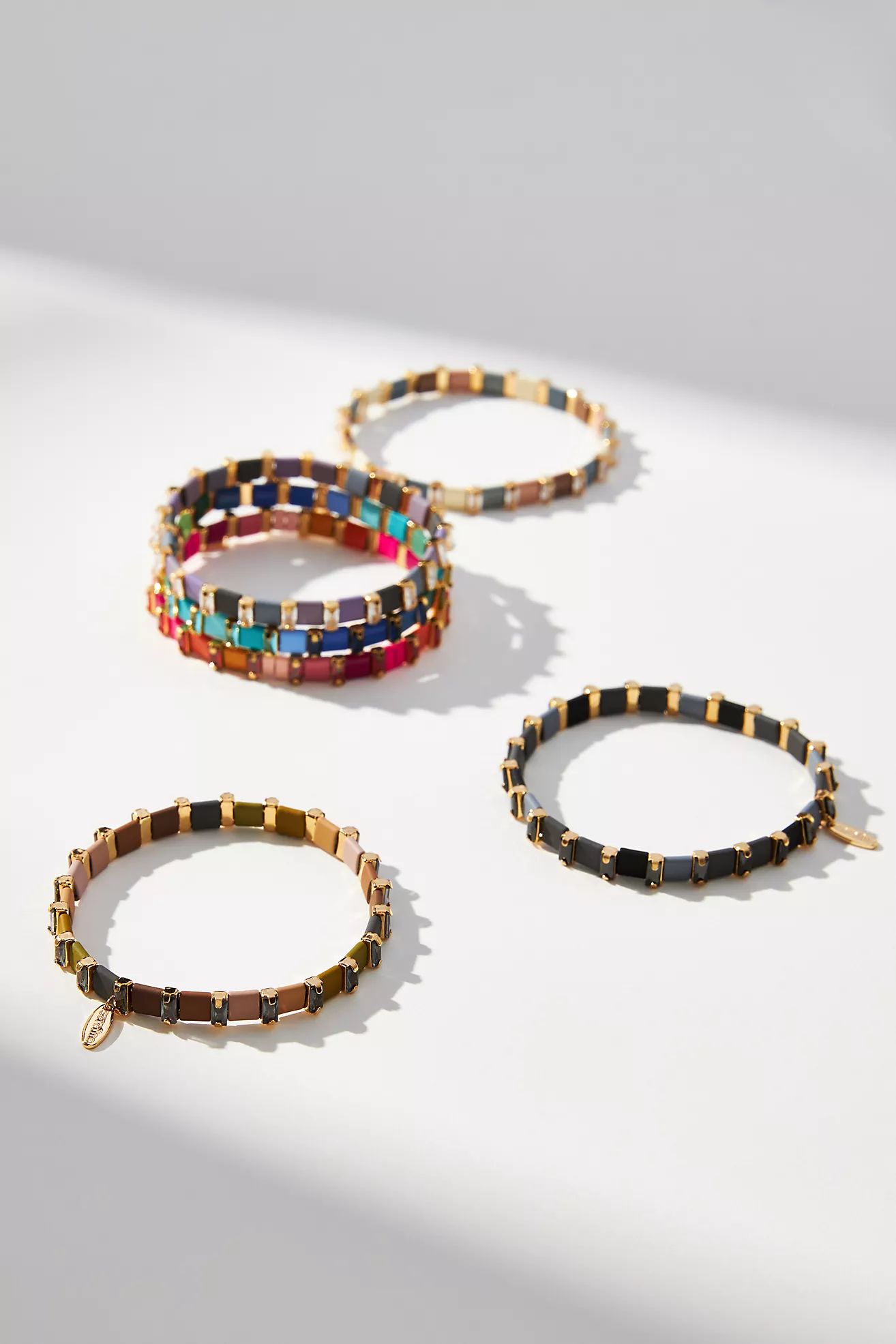 Multi-Color Chicklet Bracelet | Anthropologie (US)