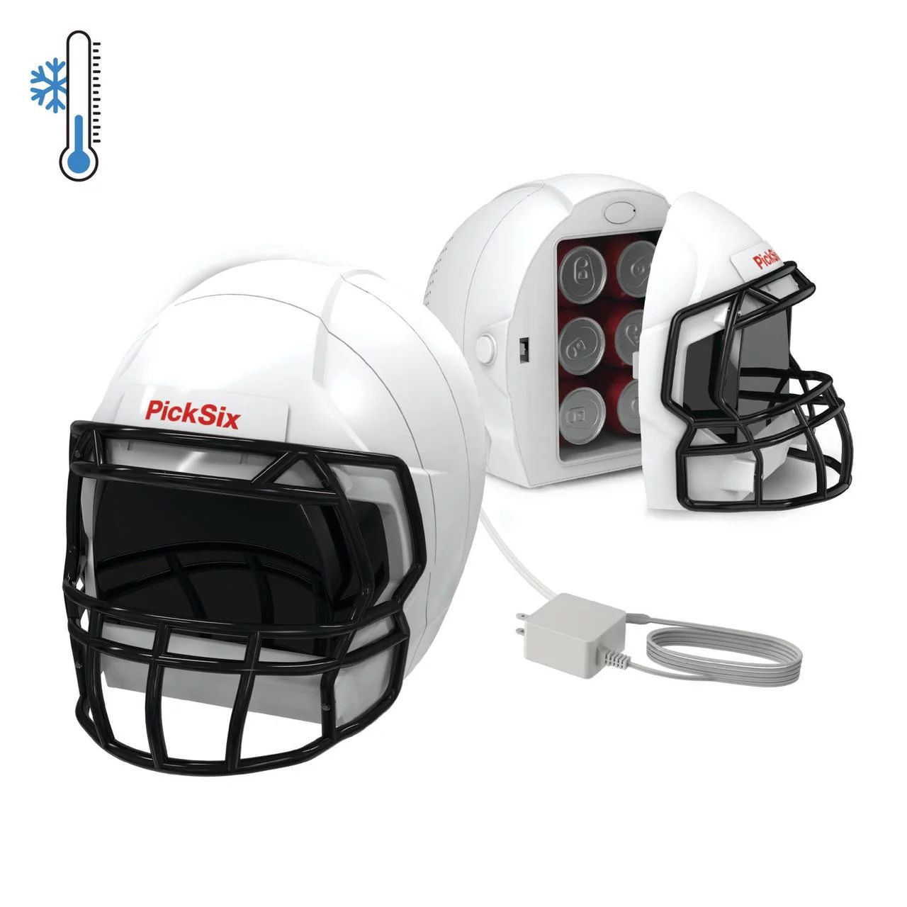 Ionchill PickSix Game Cooler, New Standard Door Portable Football Helmet Mini Fridge, 13.75in | Walmart (US)