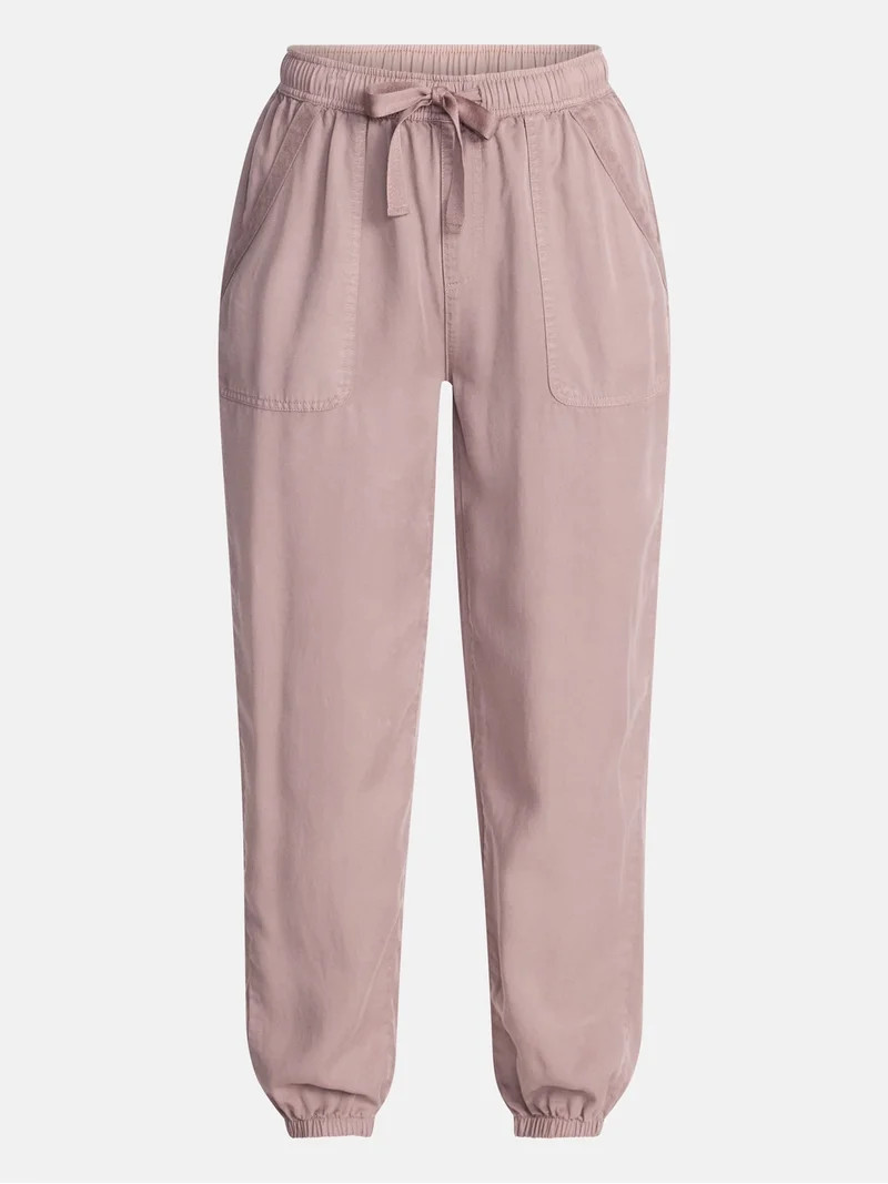 Time and Tru Women's High Rise Parachute Jogger Pants, 28" Inseam, Sizes XS-XXXL | Walmart (US)