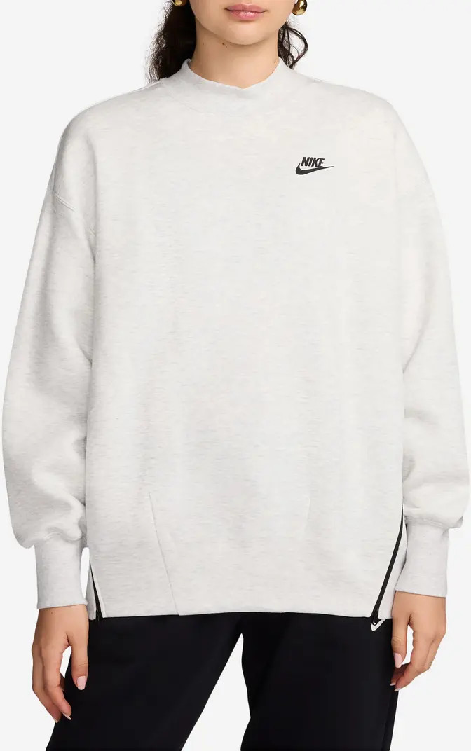 Sportswear Oversize Mock Neck Tech Fleece Sweatshirt | Nordstrom