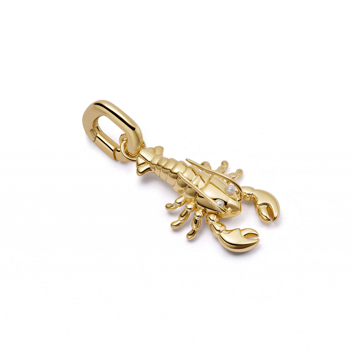 Lobster Charm 18ct Gold Plate | Daisy London Jewellery