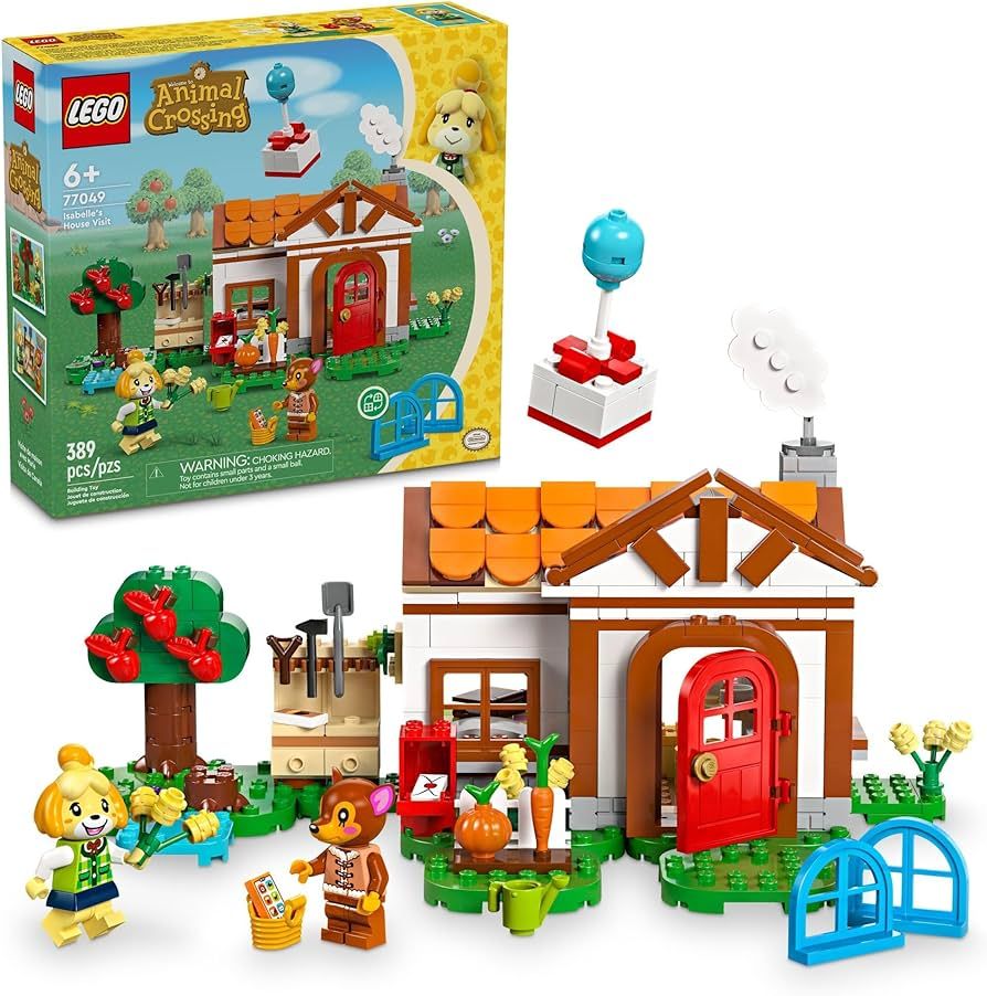 LEGO Animal Crossing Isabelle’s House Visit, Buildable Creative Toy for Kids, Includes Fauna an... | Amazon (US)
