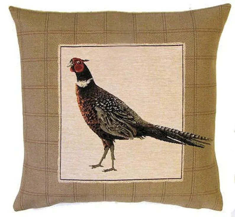 Pheasant Pillow Cover Pheasant Cushion Cover Forest Decor - Etsy | Etsy (US)