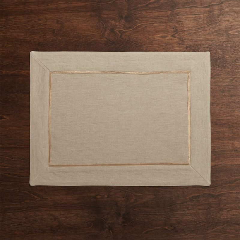 Dalton Neutral Placemat + Reviews | Crate and Barrel | Crate & Barrel