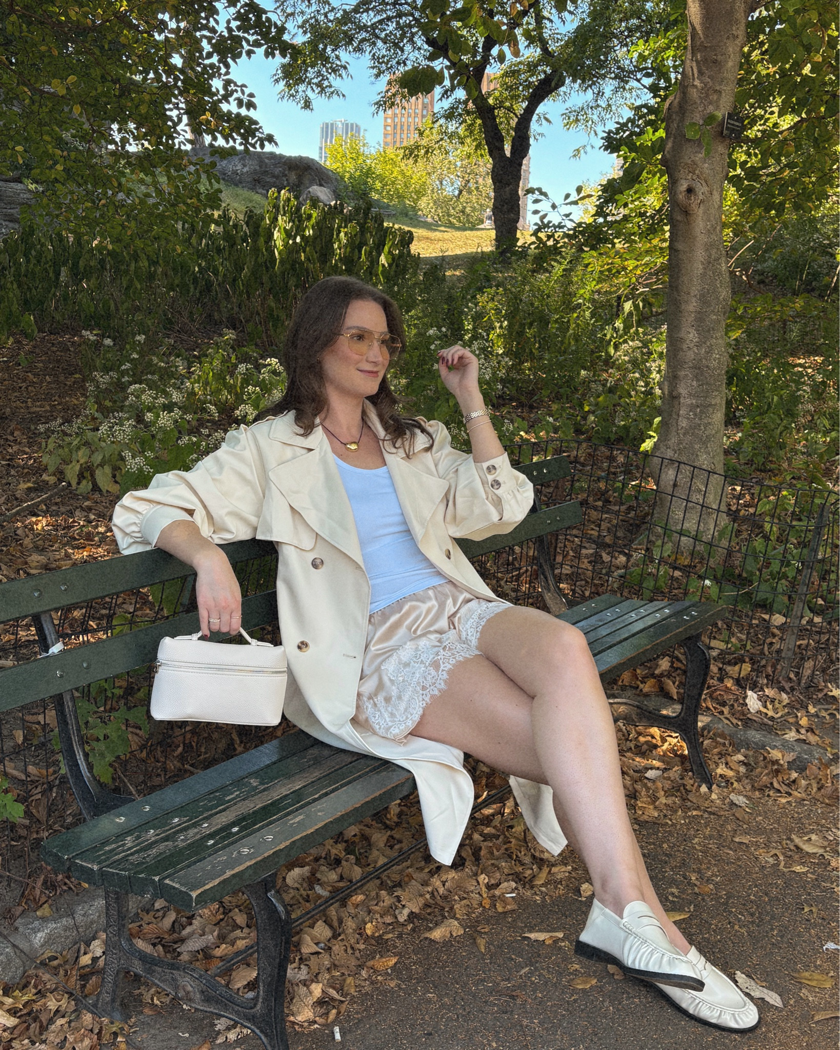 NYC Fall Outfit, Central Park Outfit, New York Fall Style, City Chic Look, Fall Neutrals, Neutral Outfit Inspo, Casual Chic Outfit, Fall City Fashion, Elegant Fall Look, Minimalist Street Style, Neutral Layers, Cream Trench Coat, Lace Shorts Outfit, Ivory Loafers, Transitional Fall Outfit, Cozy Fall Aesthetic, Brunch In NYC Outfit, Central Park Stroll, City Girl Style, Modern Classic Fashion, Quiet Luxury Look, Cream On Cream Outfit, Elevated Basics, Timeless Neutrals, Weekend In New York Outfit, Fall Fashion 2025, Neutral Fall Wardrobe, Soft Tones Outfit, Parisian Inspired Look, Chic Neutral Style, Capsule Wardrobe Essentials

#LTKShoeCrush #LTKItBag #LTKSeasonal