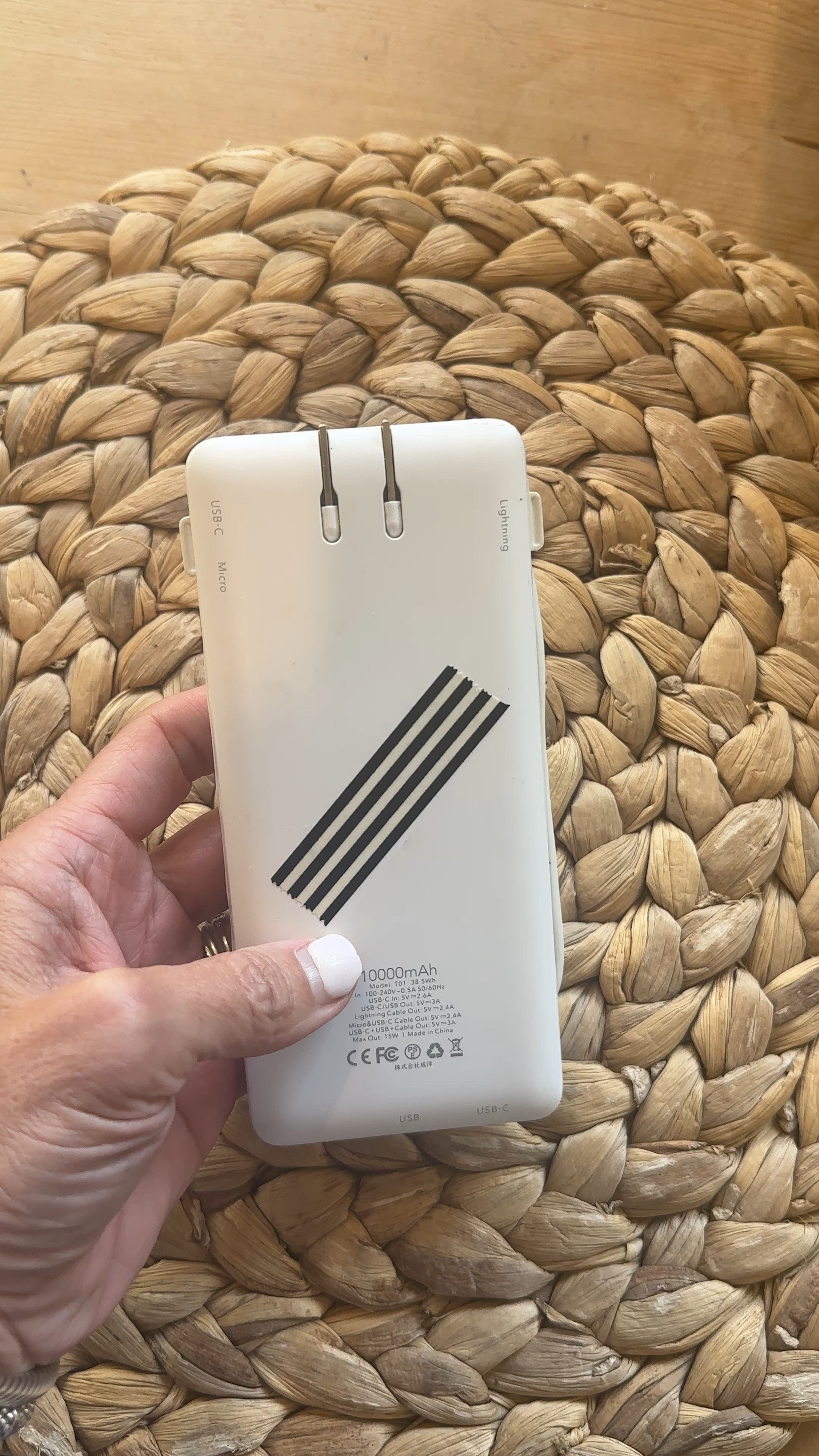 A must have and great stocking stuffer for anyone in your family

This has saved me more times than I can count! It’s a fast charger and 3 different types of chargers 
Black Friday deal! 
Was $35 now $25 PLUS click the $3 coupon 
Makes it $22!! 

Best part, is the plug is a part of the device so no cords needed to charge the charger 


#LTKU #LTKGiftGuide #LTKSeasonal