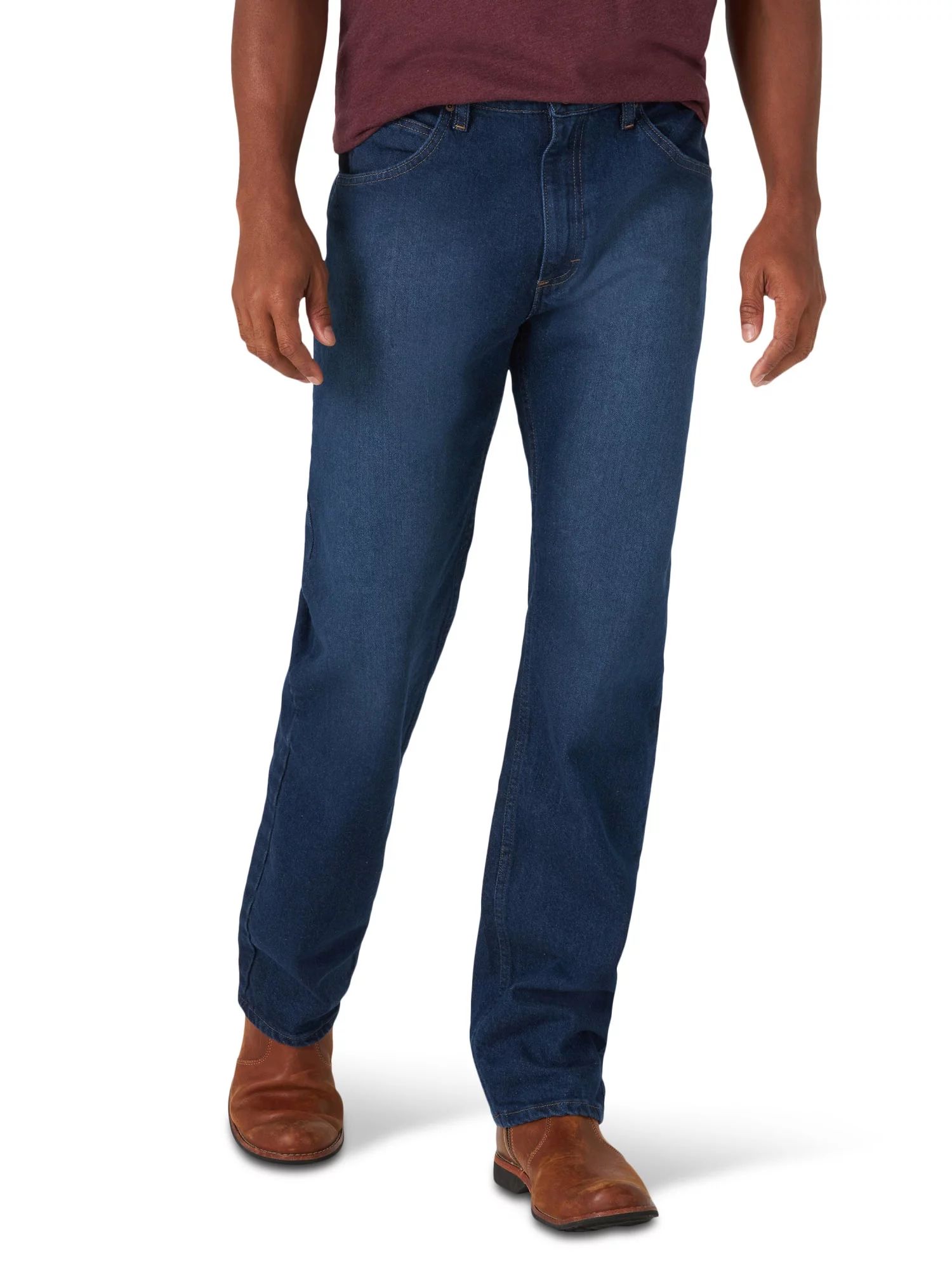Wrangler Men's and Big Men's Regular Fit Jeans with Flex - Walmart.com | Walmart (US)