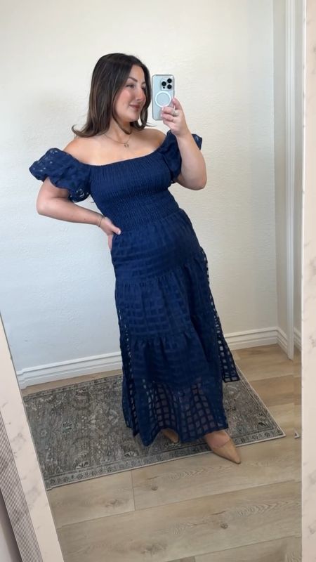 Summer dress is amazinggg for a wedding guest dress! The length is petite friendly, I’m 5’0”!! 

Wearing a size small (size up if you’re pregnant) 

Wedding guest dress, party dress, vacation dress, date night outfit, off the shoulder dress, summer fashion

#LTKBump #LTKFindsUnder50 #LTKWedding