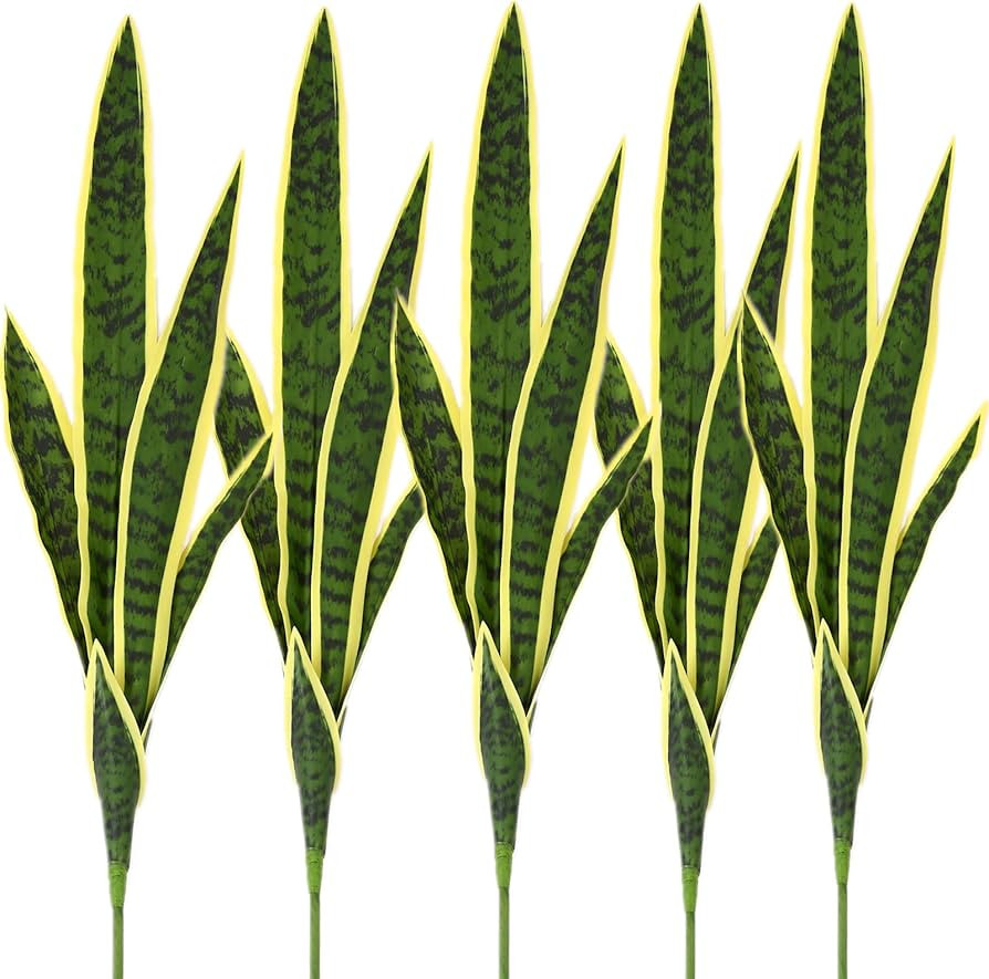 Artificial Agave Plant Fake Sansevieria，They are good landscape plants and are essential for de... | Amazon (US)