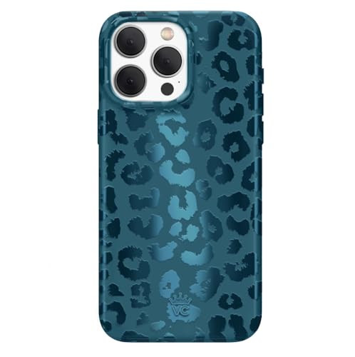 VELVET CAVIAR for iPhone 15 Pro Max Case - Compatible with MagSafe - 10ft Drop Tested - Metallic Navy Blue Leopard | Amazon (US)