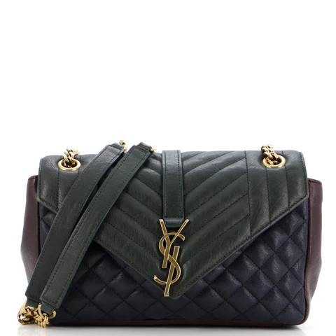 Classic Monogram Slouchy Envelope Satchel Mixed Matelasse Leather Medium | Rebag
