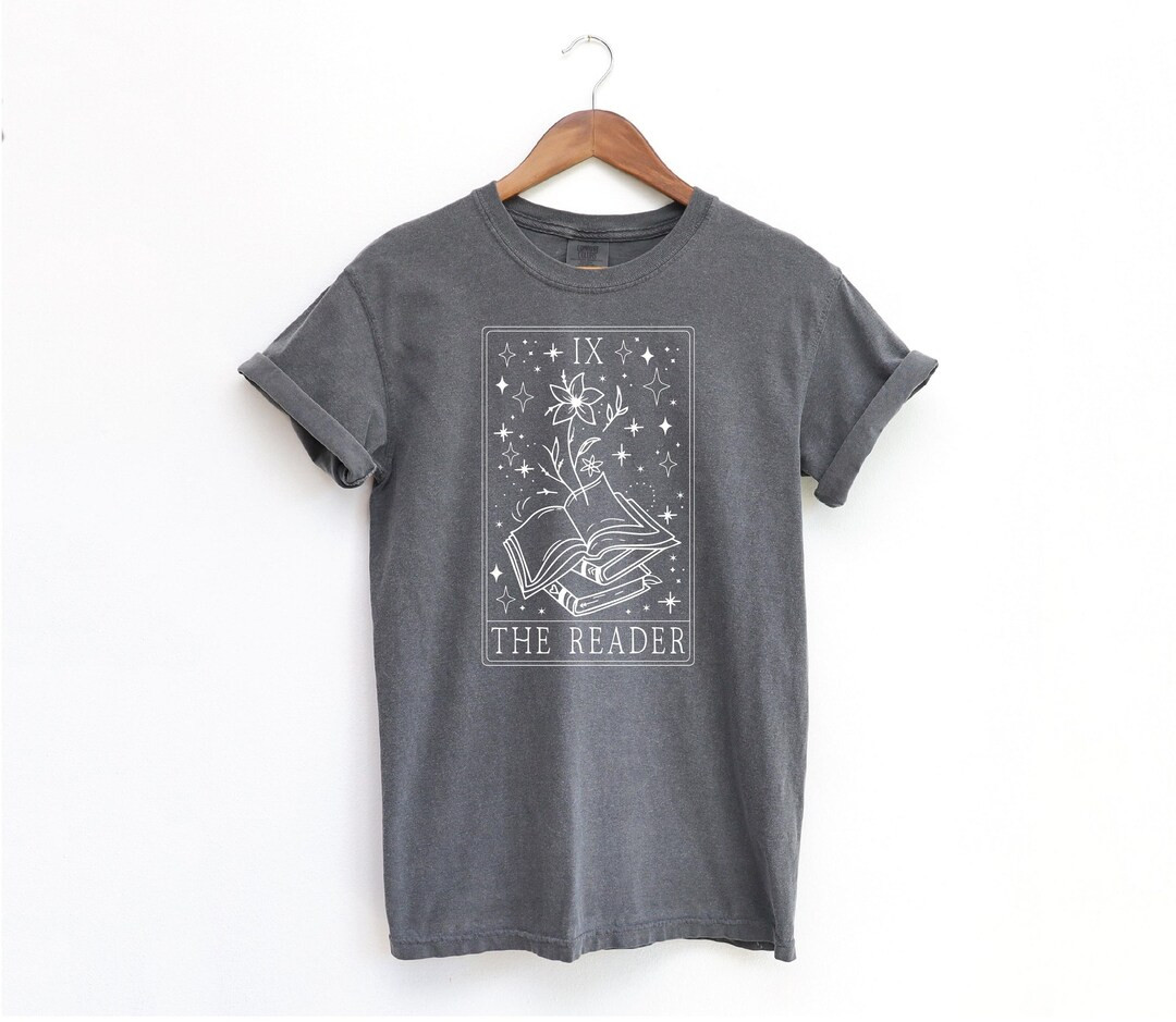 Bookish Shirt Comfort Colors Tarot Card the Reader Tshirt - Etsy | Etsy (US)