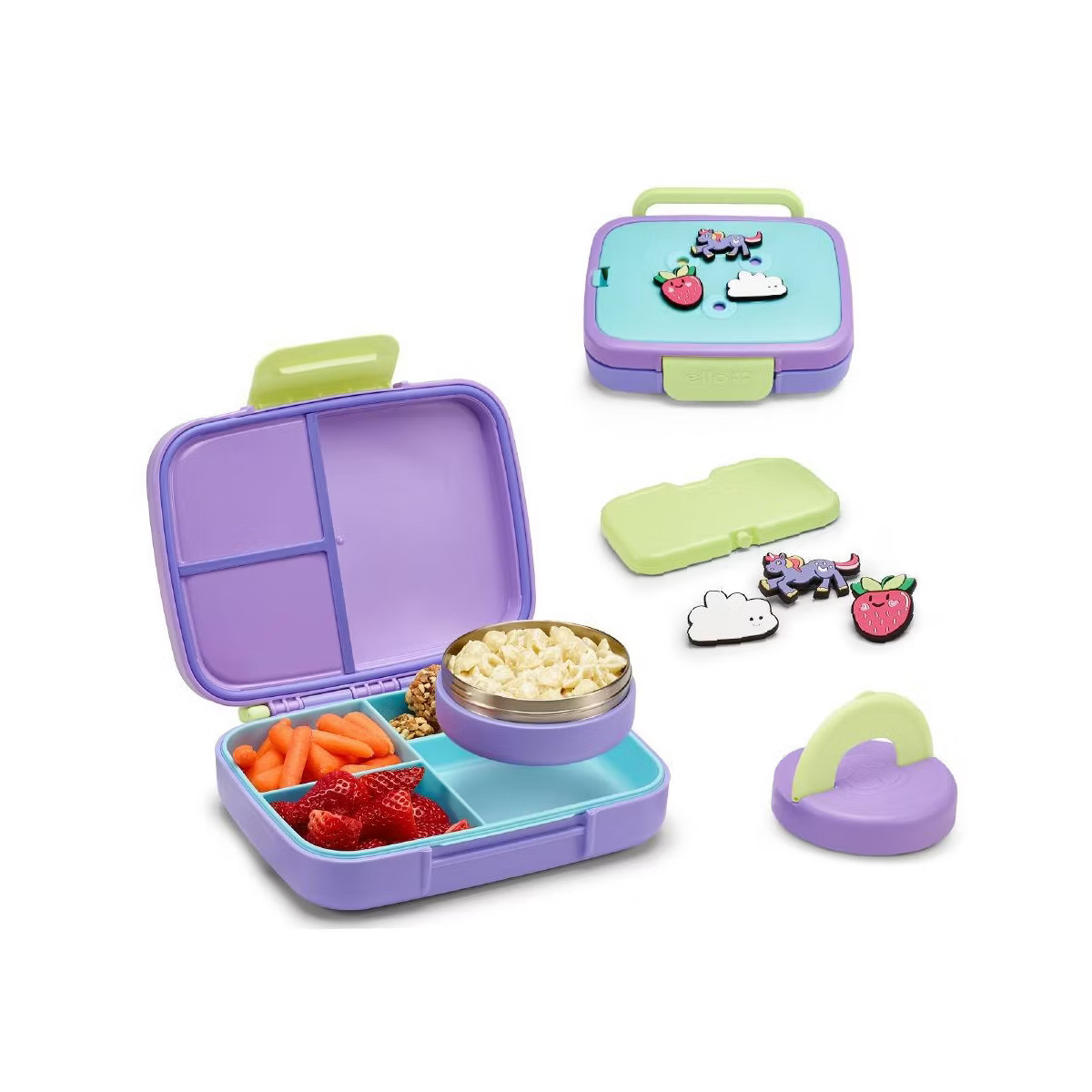 Ello Benni Kids Insulated Bento Lunch Box with Leakproof Thermos, 4 Compartments, Hot/Cold Compat... | Target