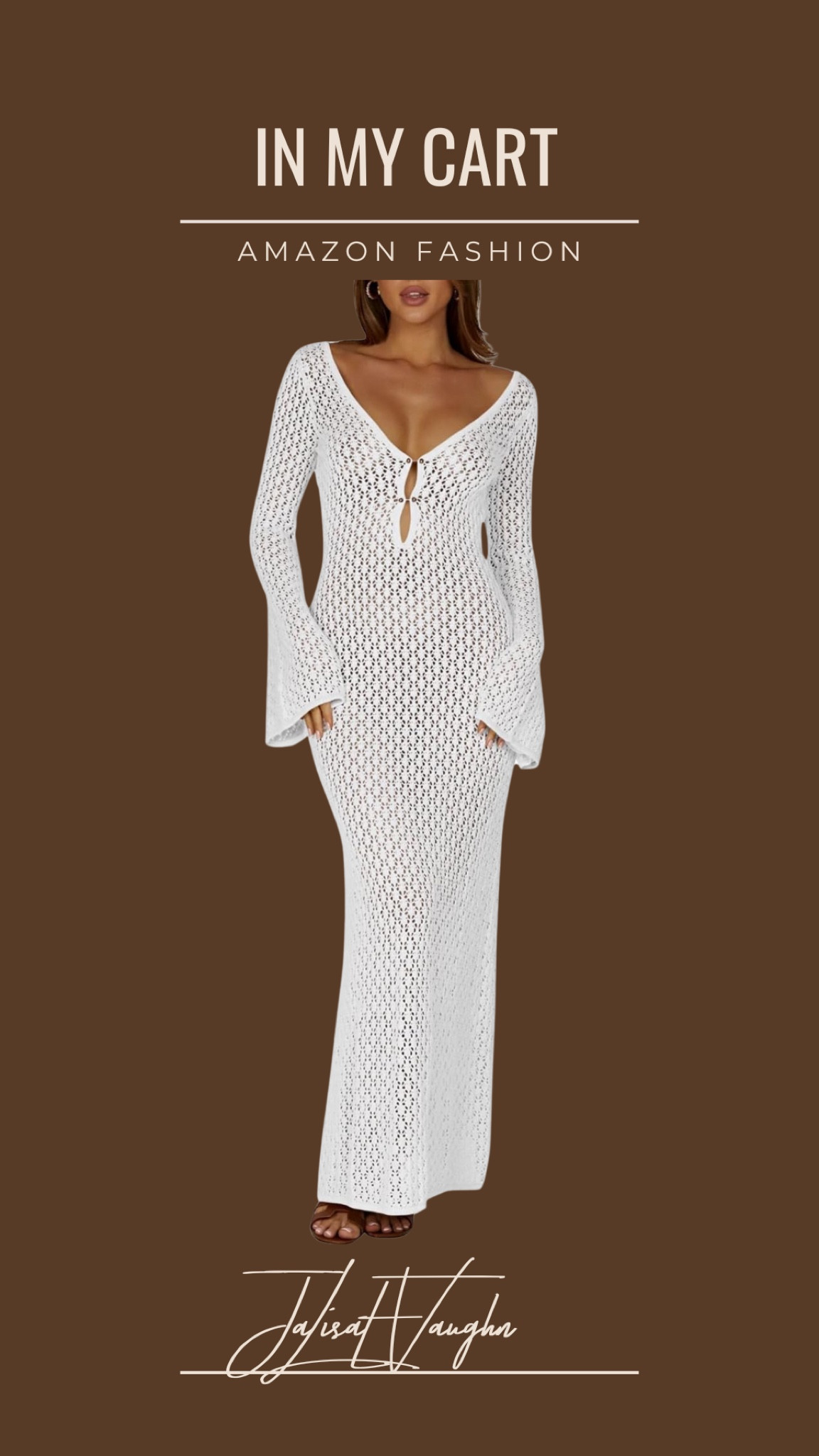 $34 Affordable option to meshki dress! Perfect as a coverup or white dress with shapewear underneath!

#LTKstyletip #LTKSeasonal #LTKfindsunder50